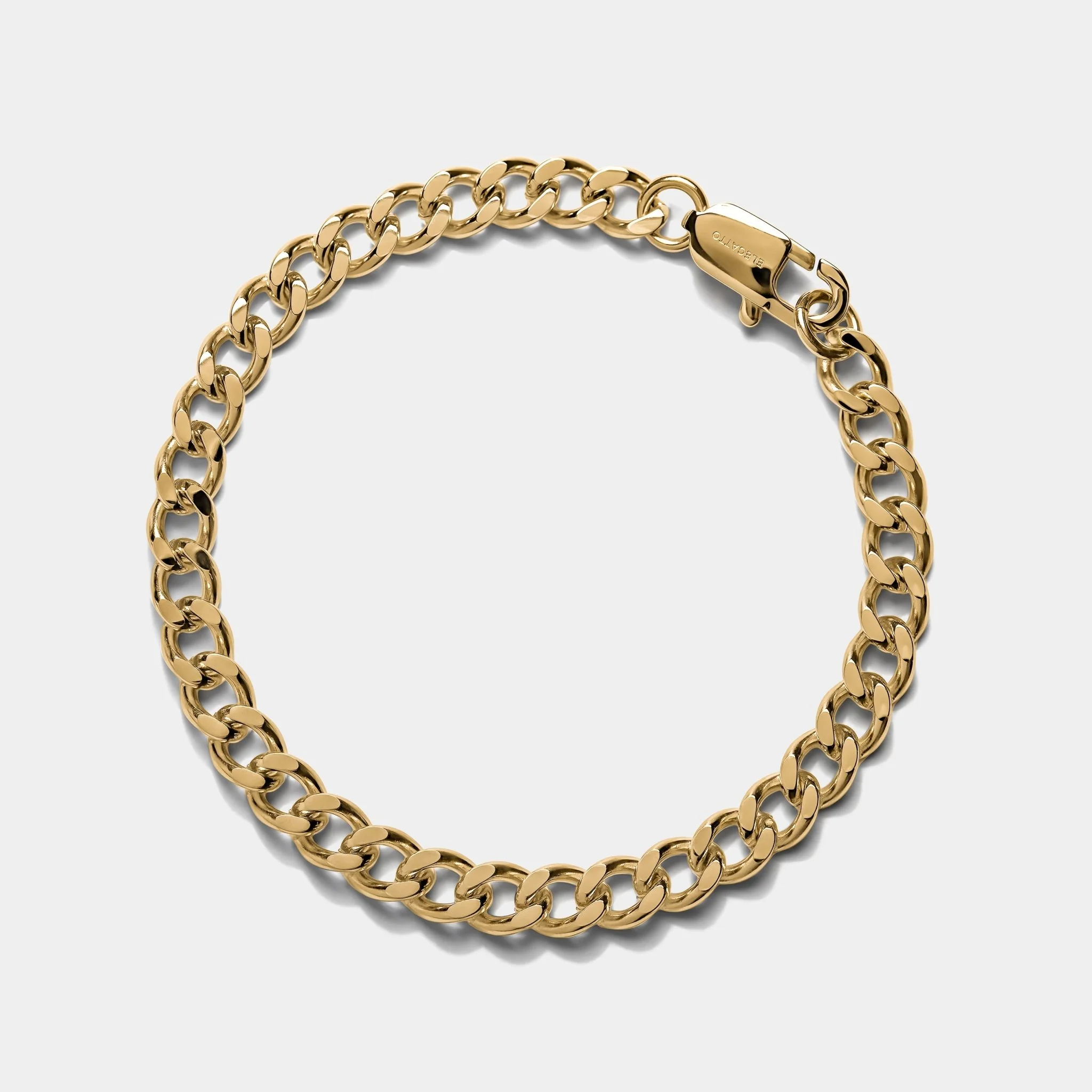 Cuban Chain Bracelet Gold (6mm) - Image 2