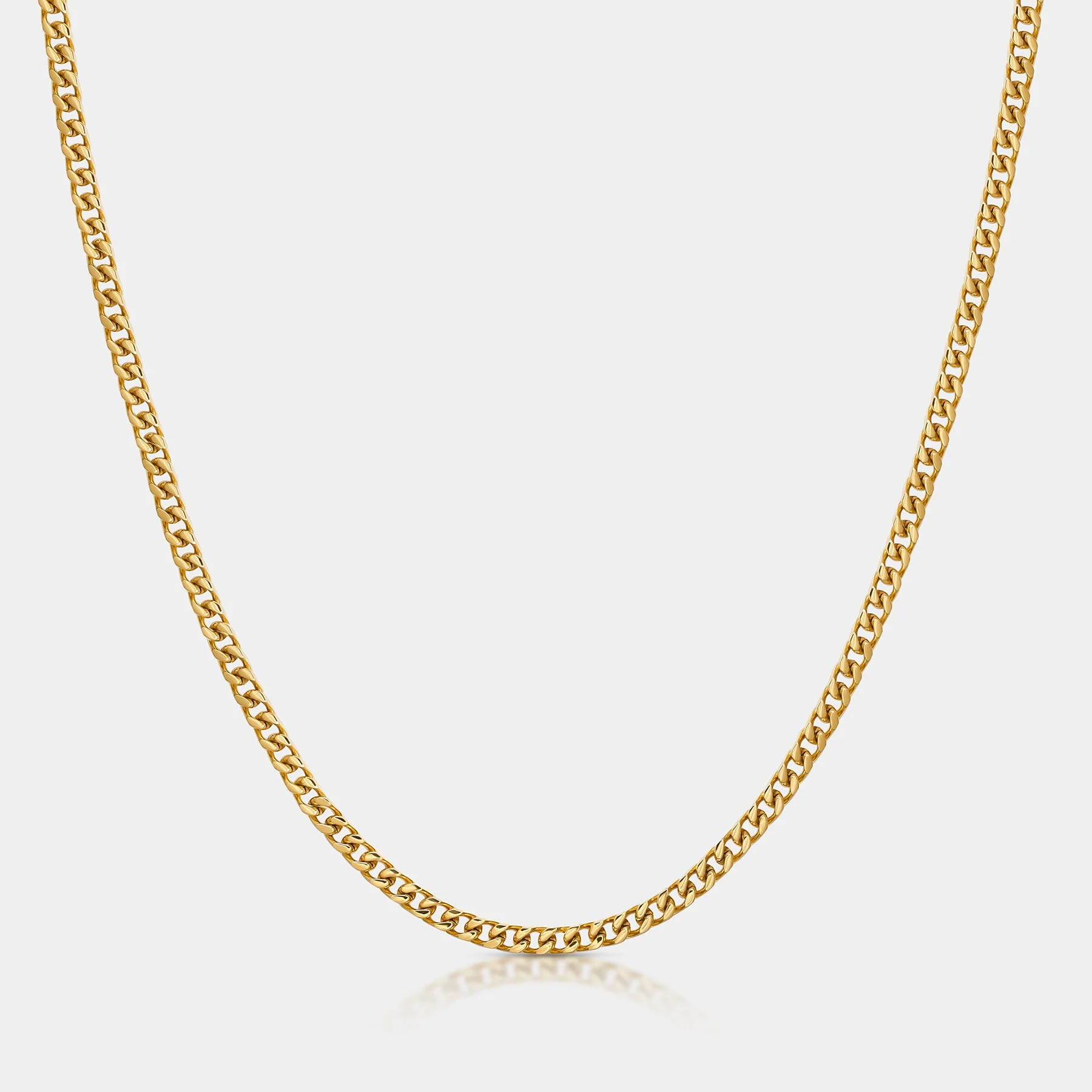 Cuban Chain Necklace Gold (4mm)