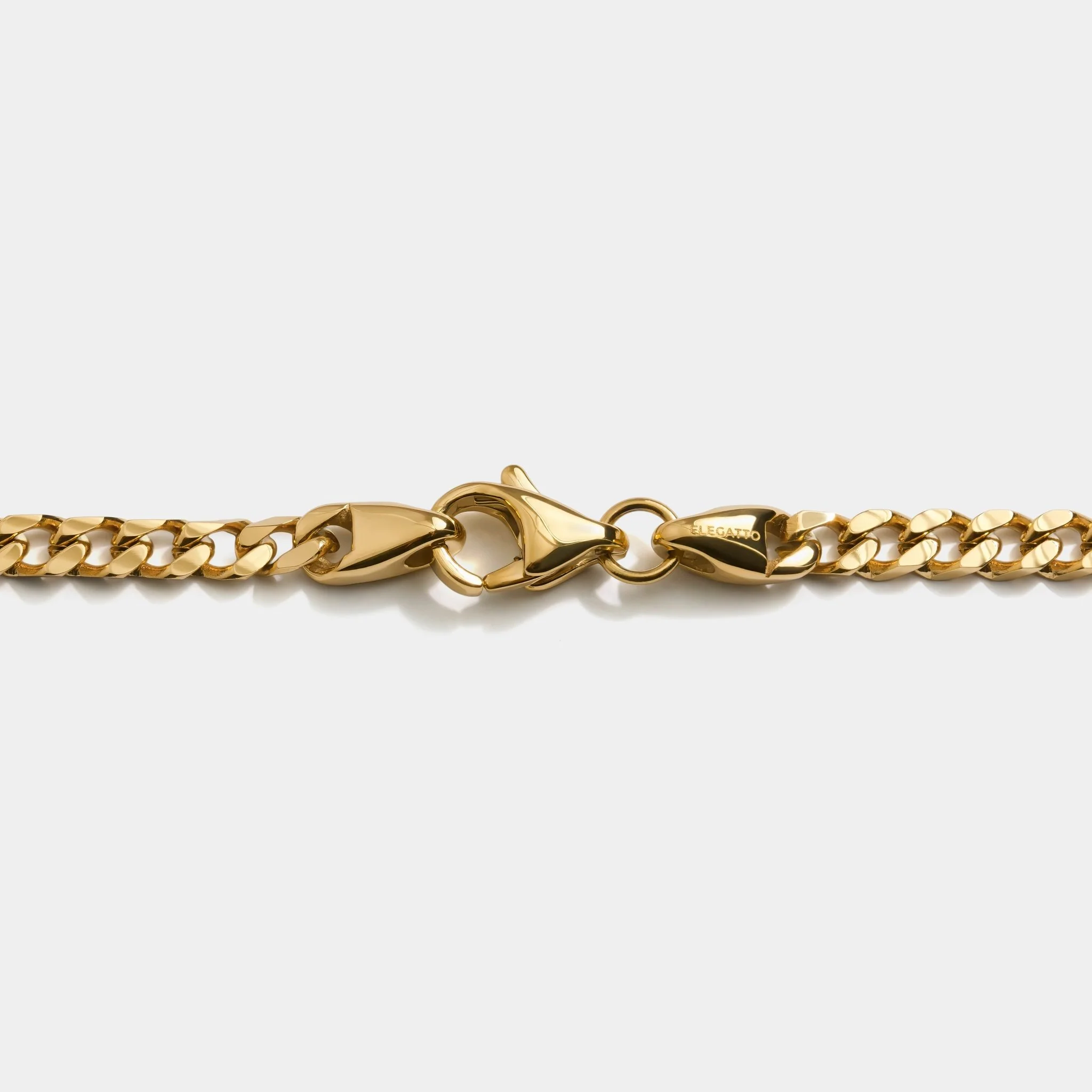 Cuban Chain Necklace Gold (4mm) - Image 3