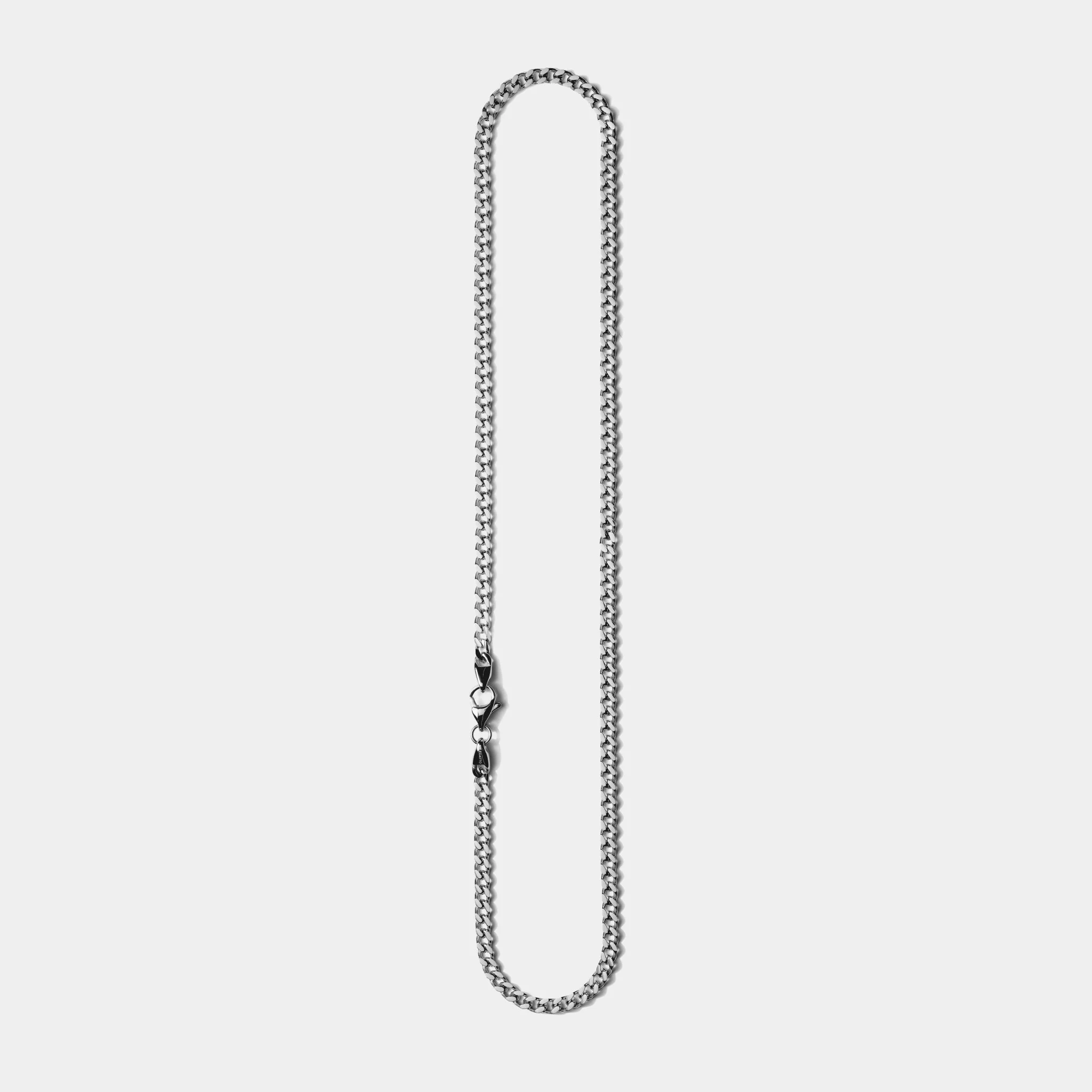 Cuban Chain Necklace Silver (4mm) - Image 2