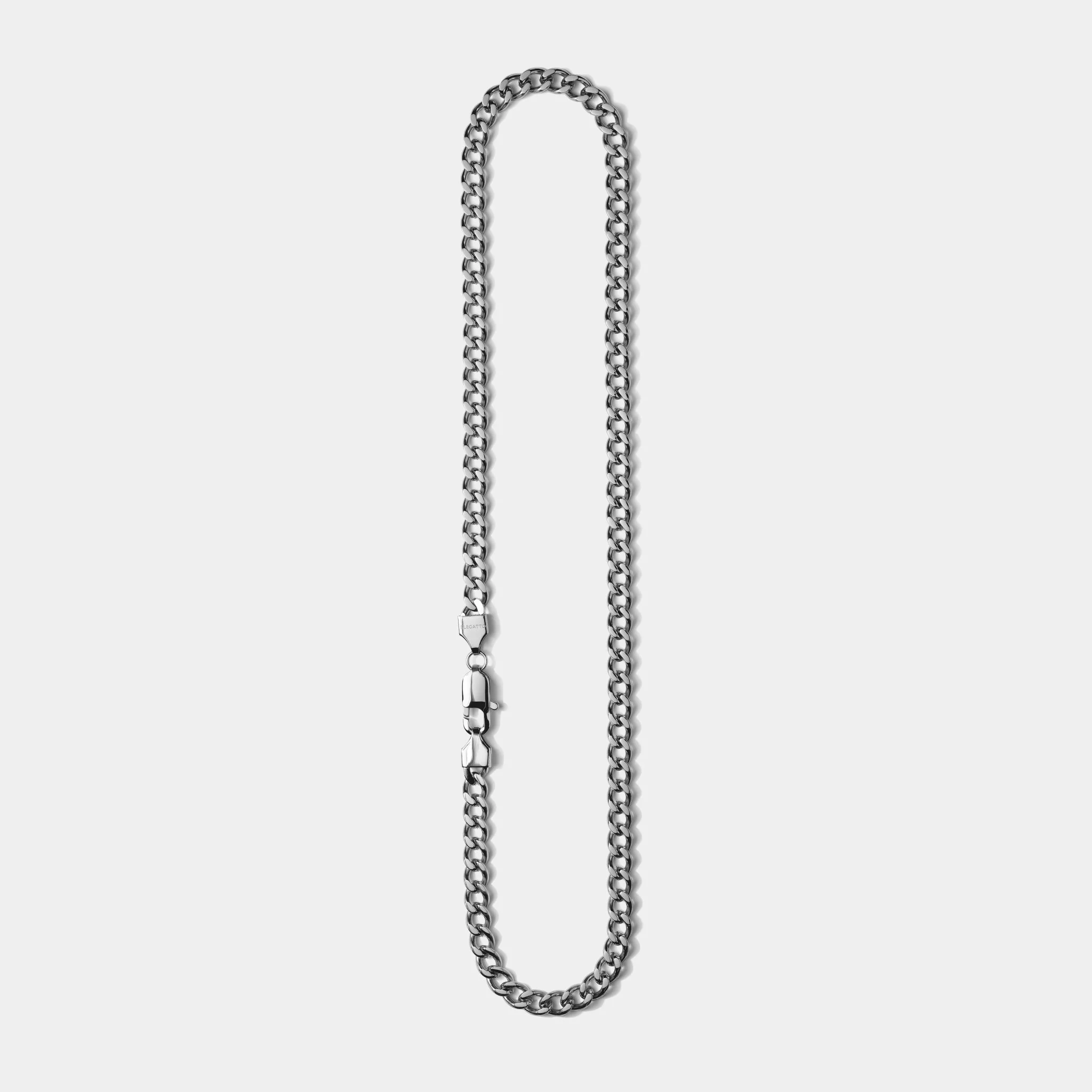 Cuban Chain Necklace Silver (8mm) - Image 2