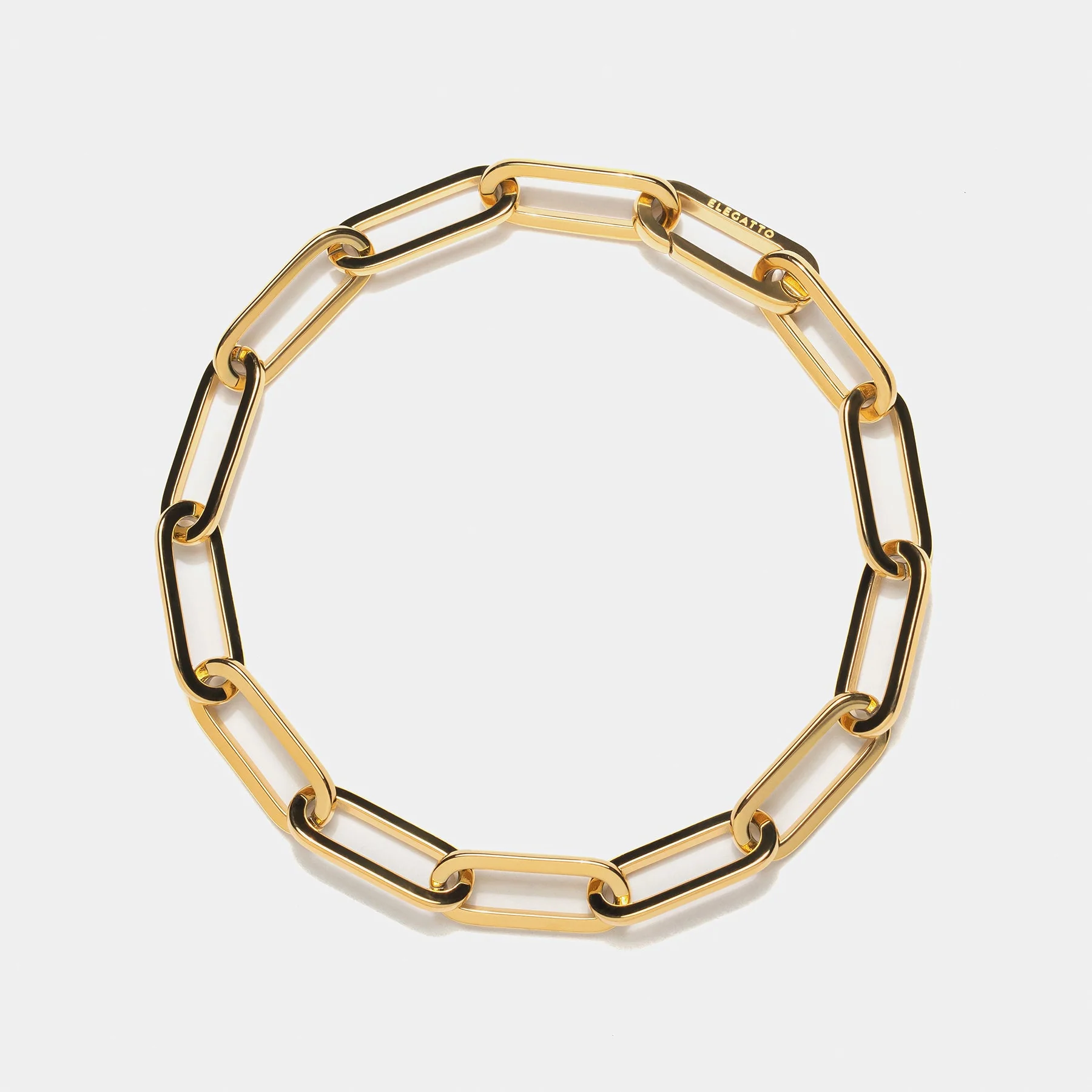 Paperclip Bracelet Gold - Image 2