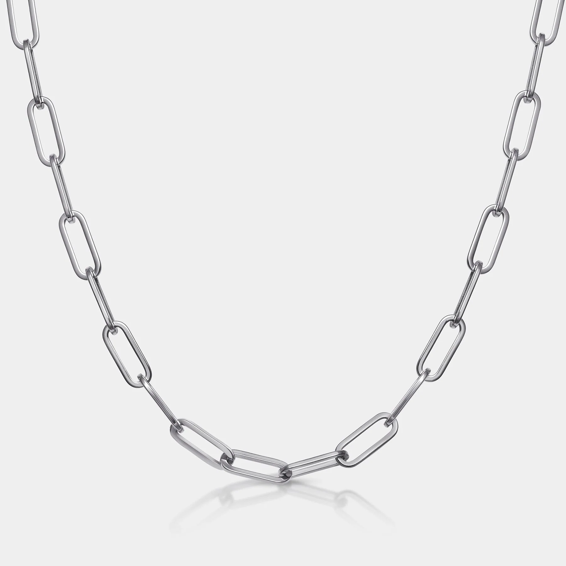 Paperclip Necklace Silver W